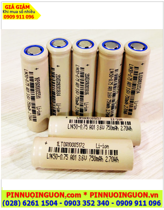 Pin máy Tăm nước 3.6v AA 14500 L1450-0.75, Pin sạc Lithium 3.6v AA 14500 L1450-0.75 (750mAh - 2.70Wh)